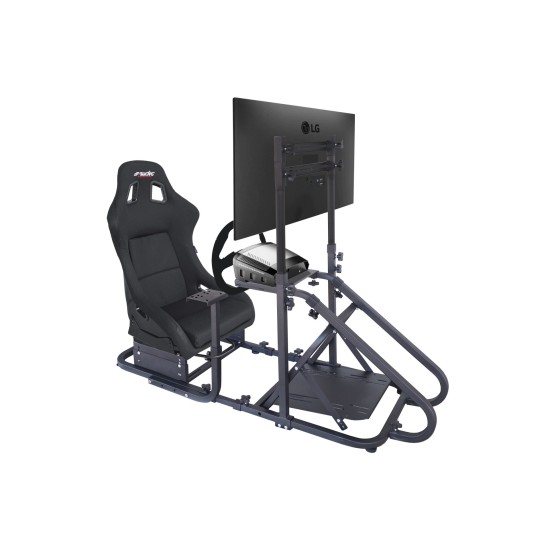 ΒΑΣΗ ΓΙΑ ΠΡΟΣΟΜΟΙΩΤΗ ΟΔΗΓΗΣΗΣ/ ΠΑΙΧΝΙΔΙΑ SIM STATION 6 ΜΑΥΡΗ ΓΙΑ BUCKET ΚΑΘΙΣΜΑ/ΤΙΜΟΝΙ/ΤΗΛΕΟΡΑΣΗ​​ SIMONI RACING - 1 TEM.