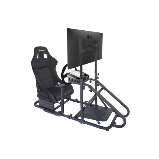 ΒΑΣΗ ΓΙΑ ΠΡΟΣΟΜΟΙΩΤΗ ΟΔΗΓΗΣΗΣ/ ΠΑΙΧΝΙΔΙΑ SIM STATION 6 ΜΑΥΡΗ ΓΙΑ BUCKET ΚΑΘΙΣΜΑ/ΤΙΜΟΝΙ/ΤΗΛΕΟΡΑΣΗ​​ SIMONI RACING - 1 TEM.