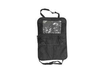 ΘΗΚΕΣ ΠΛΑΤΗΣ ΚΑΘΙΣΜΑΤΟΣ ORGANIZER ΜΑΥΡΟ ΜΕ ΘΗΚΗ TABLET 10'' ΚΑΙ 7 ΘΗΚΕΣ 61x41cm