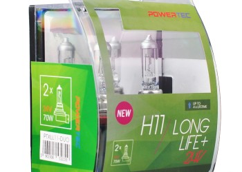 H11 24V 70W PGJ19-2 POWERTEC LONG LIFE ΑΛΟΓΟΝΟΥ BLISTER 2ΤΕΜ. M-TECH