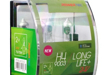 H4 24V 75/70W P43t POWERTEC LONG LIFE ΑΛΟΓΟΝΟΥ BLISTER 2ΤΕΜ. M-TECH