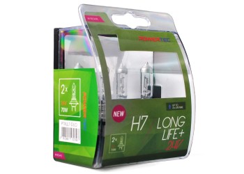 H7 24V 70W PX26d POWERTEC LONG LIFE ΑΛΟΓΟΝΟΥ BLISTER 2ΤΕΜ. M-TECH