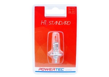 Λαμπάκι Αλογόνου H1 12V 55W P14,5s POWERTEC STANDARD 1ΤΕΜ.
