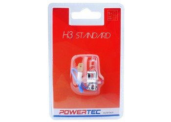 Λαμπάκι Αλογόνου H3 12V 60/55W PK22s  POWERTEC STANDARD ΑΛΟΓΟΝΟΥ 1ΤΕΜ.