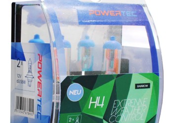 H4 ΛΑΜΠΑ 12V 60/55W P43t POWERTEC RAINBOW EXTREME WEATHER CONTROL M-TECH - 2 ΤΕΜ.
