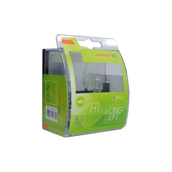 H1 12V 55W P14,5s POWERTEC LONG LIFE ΑΛΟΓΟΝΟΥ 2ΤΕΜ.