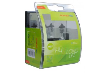H4 12V 60/55W P43t POWERTEC LONG LIFE ΑΛΟΓΟΝΟΥ 2ΤΕΜ.