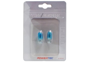 T10 W5W 12V 5W W2.1x9.5d 130% POWERTEC PLATINUM 2ΤΕΜ. M-TECH