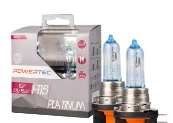 ΛΑΜΠΕΣ H15 12V 55/15W +130% POWERTEC PLATINUM mTECH - 2 Τεμ.