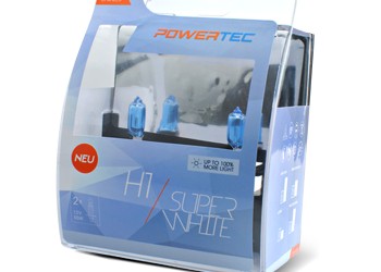 H1 12V 55W 3.450K P14.5 POWERTECK SUPERWHITE 2ΤΕΜ.