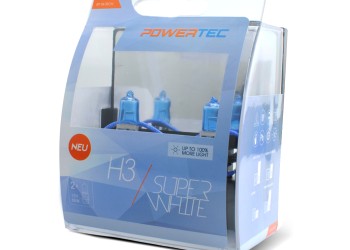 H3 12V 55W 3.450K PK22s POWERTECK SUPERWHITE 2ΤΕΜ.