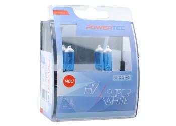 H7 12V 55W 3.450K PX26d POWERTECK SUPERWHITE 2ΤΕΜ.