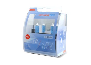 H7 12V 55W 3.450K PX26d POWERTECK SUPERWHITE 2ΤΕΜ.