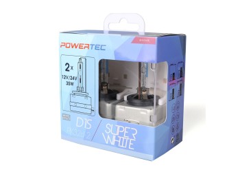 D1S 12V 34W PK32d-2 5.000K POWERTEC SUPER WHITE 2ΤΕΜ. M-TECH