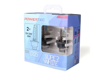 D2S 12V 34W P32d-2 5.000K POWERTEC SUPER WHITE 2ΤΕΜ. M-TECH