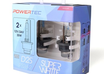 D2S 12V 34W P32d-2 5.000K POWERTEC SUPER WHITE 2ΤΕΜ. M-TECH