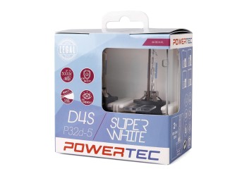D4S 12V 34W PK32d-5 5.000K POWERTEC SUPER WHITE 2ΤΕΜ. M-TECH