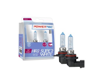 ΛΑΜΠΕΣ HIR2 9012 12V 15/55W  (up to 100% ) POWERTEC SUPERWHITE (up 3.500k) mTECH - 2 Τεμ.