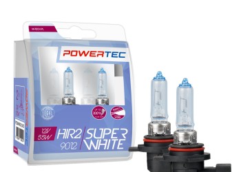 ΛΑΜΠΕΣ HIR2 9012 12V 15/55W  (up to 100% ) POWERTEC SUPERWHITE (up 3.500k) mTECH - 2 Τεμ.