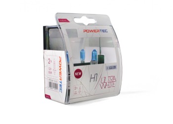 H1 12V 55W P14,5s POWERTEC ULTRA WHITE 2ΤΕΜ. M-TECH