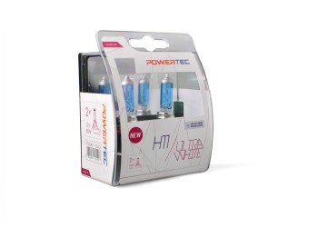 H11 12V 55W PGJ19-2 POWERTEC ULTRA WHITE 2ΤΕΜ. M-TECH