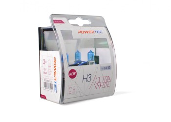 H3 12V 55W PK22s POWERTEC ULTRA WHITE 2ΤΕΜ. M-TECH