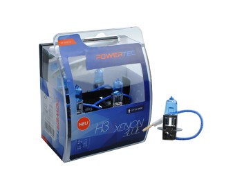 H3 12V 55W PK22s 5.000K POWERTEC XENON BLUE 2ΤΕΜ. M-TECH