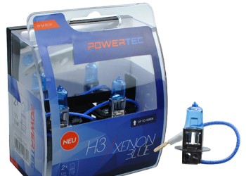 H3 12V 55W PK22s 5.000K POWERTEC XENON BLUE 2ΤΕΜ. M-TECH