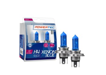 H4 12V 60/55W P43t 5.000K POWERTEC XENON BLUE M-TECH -  2ΤΕΜ.