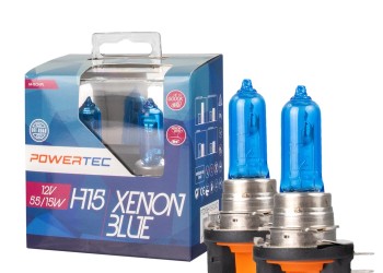 ΛΑΜΠΕΣ H15 55/15W 12V POWERTEC XENON BLUE mTECH - 2 Τεμ.