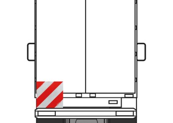 ΑΝΑΚΛΑΣΤΙΚΟ ΣΗΜΑ ΣΕ ΠΑΝΕΛ ΓΑΛΒΑΝΙΣΜΕΝΟΥ ΧΑΛΥΒΑ ΛΕΥΚΟ/ΚΟΚΚΙΝΟ DIN3071TPESC-B 423x423mm LAMPA - 1 ΤΕΜ