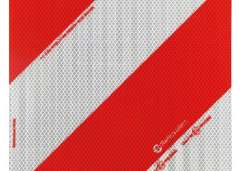 ΑΝΑΚΛΑΣΤΙΚΟ ΣΗΜΑ ΣΕ ΠΑΝΕΛ ΓΑΛΒΑΝΙΣΜΕΝΟΥ ΧΑΛΥΒΑ ΛΕΥΚΟ/ΚΟΚΚΙΝΟ DIN3071TPESC-B 282x282mm LAMPA - 1ΤΕΜ.