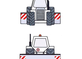 ΑΝΑΚΛΑΣΤΙΚΟ ΣΗΜΑ ΣΕ ΠΑΝΕΛ ΓΑΛΒΑΝΙΣΜΕΝΟΥ ΧΑΛΥΒΑ ΛΕΥΚΟ/ΚΟΚΚΙΝΟ DIN11030 423x423mm LAMPA - 1 ΤΕΜ