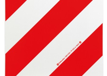 ΑΝΑΚΛΑΣΤΙΚΟ ΣΗΜΑ ΣΕ ΠΑΝΕΛ ΓΑΛΒΑΝΙΣΜΕΝΟΥ ΧΑΛΥΒΑ ΛΕΥΚΟ/ΚΟΚΚΙΝΟ DIN11030 423x423mm LAMPA - 1 ΤΕΜ