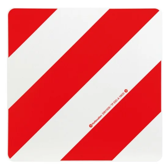 ΑΝΑΚΛΑΣΤΙΚΟ ΣΗΜΑ ΣΕ ΠΑΝΕΛ ΓΑΛΒΑΝΙΣΜΕΝΟΥ ΧΑΛΥΒΑ ΛΕΥΚΟ/ΚΟΚΚΙΝΟ DIN11030 423x423mm LAMPA - 1 ΤΕΜ