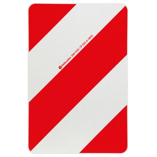 ΑΝΑΚΛΑΣΤΙΚΟ ΣΗΜΑ ΣΕ ΠΑΝΕΛ ΓΑΛΒΑΝΙΣΜΕΝΟΥ ΧΑΛΥΒΑ ΛΕΥΚΟ/ΚΟΚΚΙΝΟ DIN11030 282x423mm LAMPA - 1 ΤΕΜ