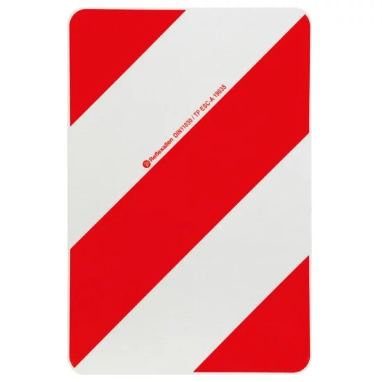 ΑΝΑΚΛΑΣΤΙΚΟ ΣΗΜΑ ΣΕ ΠΑΝΕΛ ΓΑΛΒΑΝΙΣΜΕΝΟΥ ΧΑΛΥΒΑ ΛΕΥΚΟ/ΚΟΚΚΙΝΟ DIN11030 282x423mm LAMPA - 1 ΤΕΜ