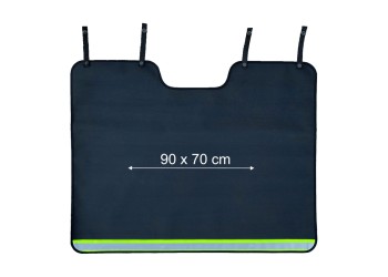 Cik - ΠΡΟΣΤΑΤΕΥΤΙΚΟ ΓΙΑ ΤΟΝ ΠΡΟΦΥΛΑΚΤΗΡΑ ΤΟΥ ΠΟΡΤ ΜΠΑΓΚΑΖ ΜΑΥΡΟ ΥΦΑΣΜΑ ΠΟΛΥΕΣΤΕΡΑ ΜΕ ΑΝΑΚΛΑΣΤΗΡΑ, ΑΥΤΟΚΟΛΛΗΤΑ VELCRO ΚΑΙ ΚΛΙΠ 90 x 70 cm – 1 ΤΕΜ. (RB.BPR.0001/CK)