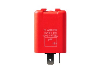 LED FLASHER (ΦΛΑΣΙΕΡΑ) 2 ΕΠΑΦΩΝ (L+-) 30x30x30mm M-TECH - 1ΤΕΜ.