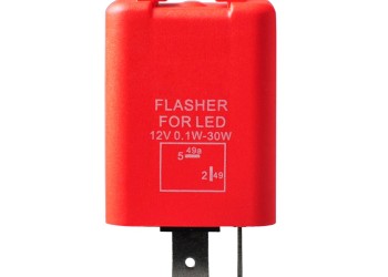 LED FLASHER (ΦΛΑΣΙΕΡΑ) 2 ΕΠΑΦΩΝ (L+-) 30x30x30mm M-TECH - 1ΤΕΜ.