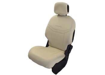 ΗΜΙΚΑΛΥΜΜΑΤΑ ΚΑΘΙΣΜΑΤΩΝ BUCKET RECARO ΜΠΕΖ ΜΕ ΥΠΟΔΟΧΗ ΠΡΟΣΚΕΦΑΛΟΥ ΜΕ VELCRO ΚΑΙ ΠΡΟΣΚΕΦΑΛΑ (2 ΤΕΜ.)