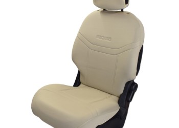 ΗΜΙΚΑΛΥΜΜΑΤΑ ΚΑΘΙΣΜΑΤΩΝ BUCKET RECARO ΜΠΕΖ ΜΕ ΥΠΟΔΟΧΗ ΠΡΟΣΚΕΦΑΛΟΥ ΜΕ VELCRO ΚΑΙ ΠΡΟΣΚΕΦΑΛΑ (2 ΤΕΜ.)