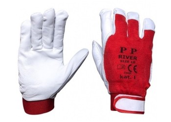 Amio - ΓΑΝΤΙΑ ΕΡΓΑΣΙΑΣ ΔΕΡΜΑΤΙΝΑ ΛΕΥΚΟ/ΚΟΚΚΙΝΟ ΜΕΓΕΘΟΣ 10 – 2 τεμ. (REK9/AM)