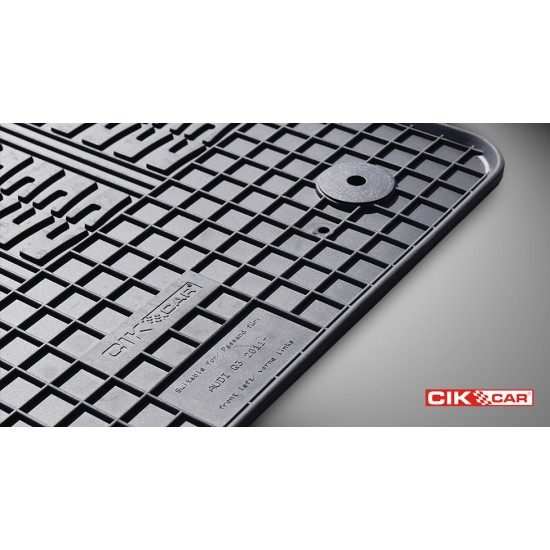 Cik - ΜΑΡΚΕ ΠΑΤΑΚΙΑ ΣΕ ΣΚΑΦΗ ΛΑΣΤΙΧΟ ΓΙΑ AUDI Q3 2011-2018 ΣΕ ΜΑΥΡΟ ΧΡΩΜΑ ΜΕ ΚΟΥΜΠΩΜΑΤΑ - 4 ΤΕΜ. (RM.AU.0002/CK)