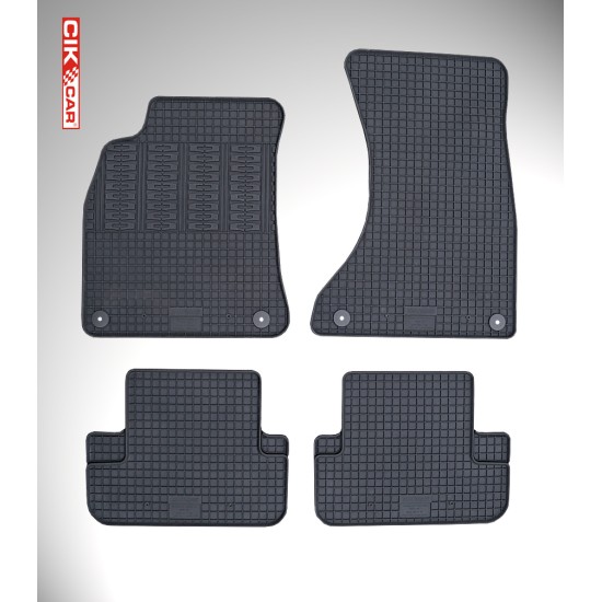 Cik - ΜΑΡΚΕ ΠΑΤΑΚΙΑ ΣΕ ΣΚΑΦΗ ΛΑΣΤΙΧΟ ΓΙΑ AUDI A4 2008-2012 / A5 2007-2015 / S5 2007-2015 ΣΕ ΜΑΥΡΟ ΧΡΩΜΑ ΜΕ ΚΟΥΜΠΩΜΑΤΑ - 4 ΤΕΜ. (RM.AU.0003/CK)