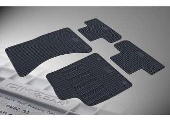 Cik - ΜΑΡΚΕ ΠΑΤΑΚΙΑ ΣΕ ΣΚΑΦΗ ΛΑΣΤΙΧΟ ΓΙΑ AUDI Q5 2008-2017 ΣΕ ΜΑΥΡΟ ΧΡΩΜΑ ΜΕ ΚΟΥΜΠΩΜΑΤΑ - 4 ΤΕΜ. (RM.AU.0005/CK)