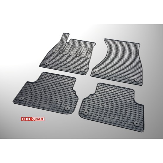 Cik - ΜΑΡΚΕ ΠΑΤΑΚΙΑ ΣΕ ΣΚΑΦΗ ΛΑΣΤΙΧΟ ΓΙΑ AUDI A4 B9 2015+ / A5 B9 2016+ ΣΕ ΜΑΥΡΟ ΧΡΩΜΑ ΜΕ ΚΟΥΜΠΩΜΑΤΑ - 4 ΤΕΜ. (RM.AU.0006/CK)