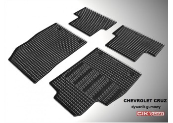 Cik - ΜΑΡΚΕ ΠΑΤΑΚΙΑ ΣΕ ΣΚΑΦΗ ΛΑΣΤΙΧΟ ΓΙΑ CHEVROLET CRUZE 2008-2016 / OPEL ASTRA J 2009-2016 ΣΕ ΜΑΥΡΟ ΧΡΩΜΑ ΜΕ ΚΟΥΜΠΩΜΑΤΑ - 4 ΤΕΜ. (RM.CH.0001/CK)