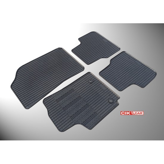 Cik - ΠΑΤΑΚΙΑ ΑΥΤΟΚΙΝΗΤΟΥ ΑΠΟ ΛΑΣΤΙΧΟ ΓΙΑ CITROEN C4 CACTUS 2014-10/2020 ΣΕ ΜΑΥΡΟ ΧΡΩΜΑ ΜΕ ΚΟΥΜΠΩΜΑΤΑ - 4 ΤΕΜ. (RM.CI.0003/CK)