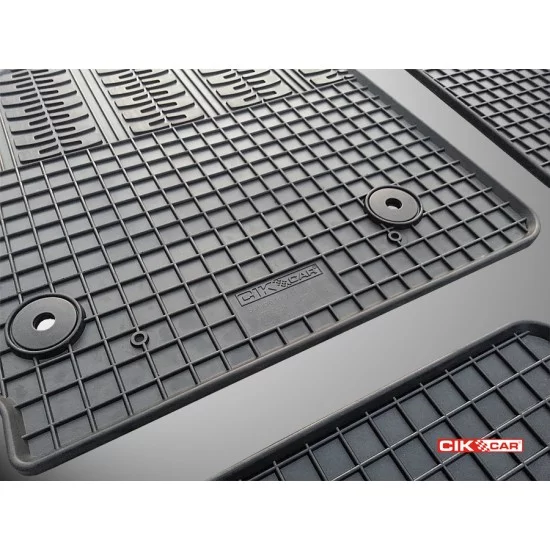 Cik - ΠΑΤΑΚΙΑ ΑΥΤΟΚΙΝΗΤΟΥ ΑΠΟ ΛΑΣΤΙΧΟ ΓΙΑ CITROEN C4 CACTUS 2014-10/2020 ΣΕ ΜΑΥΡΟ ΧΡΩΜΑ ΜΕ ΚΟΥΜΠΩΜΑΤΑ - 4 ΤΕΜ. (RM.CI.0003/CK)